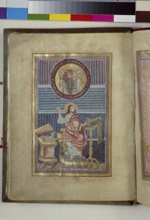 Sogenanntes Evangeliar des Bischofs Hezilo — Der Evangelist Markus, Folio fol. 66v