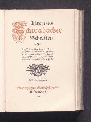 Alte Schwabacher Schriften