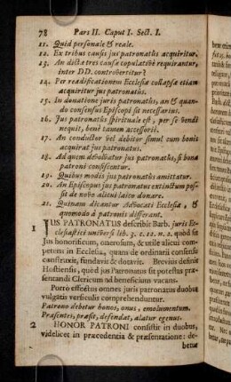 78-87, Jus Patronatus describit Barb. juris Ecclesisastici ...