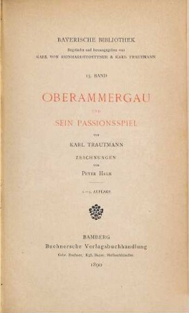 Oberammergau und sein Passionsspiel