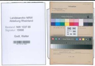 Entnazifizierung Walter Godt , geb. 22.04.1891 (Kaufmann)