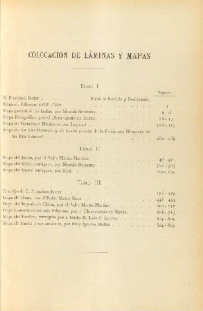 Colocación de láminas y mapas
