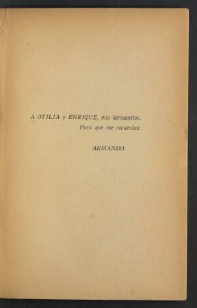 [Dedicatoria] Á Otilia y Enrique