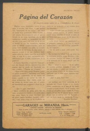 Página del corazón : Al simpático amigo cadete de la Armada Rubén M. Penas.
