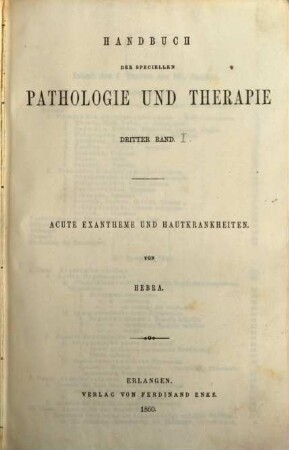 Acute Exantheme und Hautkrankheiten