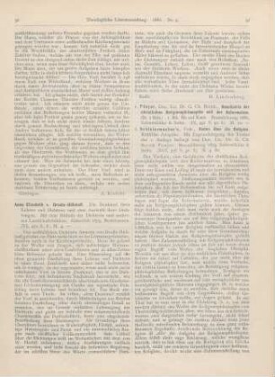 91-92 [Rezension] Anna Elisabeth v. Droste-Hülshoff. Ein Denkmal ihres Lebens und Dichtens und eine Auswahl ihrer Dichtungen
