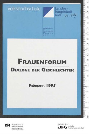 Frauenforum 2. Semester 1994/1995