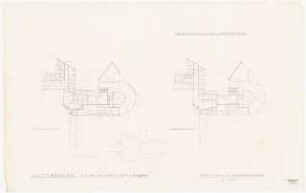 Reichstag, Berlin Erweiterung: Grundrisse Haupt- und 1. Obergeschoss 1:200