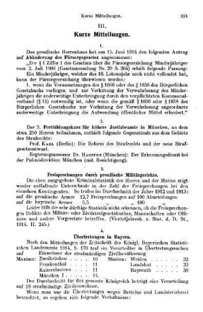 333-338, III. Kurze Mitteilungen