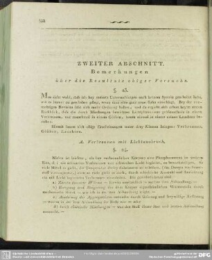 Zweiter Abschnitt. Bemerkungen über die Resultate obiger Versuche