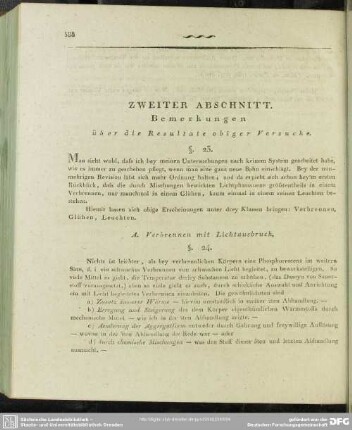 Zweiter Abschnitt. Bemerkungen über die Resultate obiger Versuche