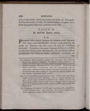 Caput VI. De Doctrina Epicuri morali.