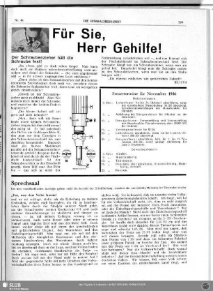 Steuertermine für November 1936