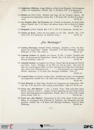 Die Meininger (Nr. 719-759)