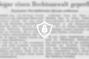 Sogar einen Rechtsanwalt geprellt