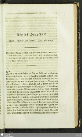 Viertes Hauptstück. Rurik, Sineus und Truwor. Jahr 862 - 879