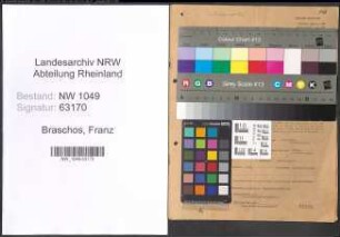 Entnazifizierung Franz Braschos , geb. 21.12.1891 (Landwirt)