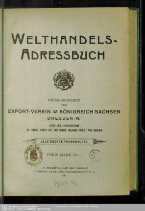 1904: Welthandels-Adressbuch