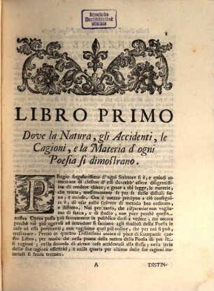 Della Storia E Della Ragione D'Ogni Poesia : volumi quattro, 4