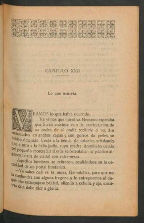 Capítulo XXII - Lo que ocurría.