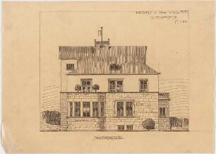 Billing, Hermann; Villa - Seitenfassade (Ansicht)