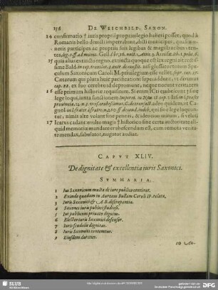 Caput XLIV. De dignitate & excellentia juris Saxonici
