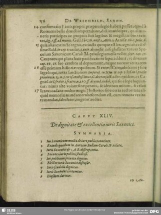 Caput XLIV. De dignitate & excellentia juris Saxonici