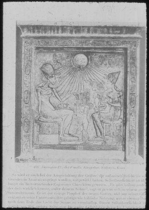 Kairo, Nat. Mus., Amenophis IV. u. Familie