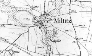 Triebischtal-Miltitz. Meßtischblatt, Sekt. Kloster Marienstern, 1884