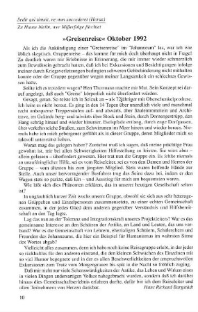 "Greisenreise" Oktober 1992