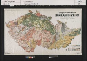 Geologische Übersichtskarte von Böhmen, Mähren und Schlesien