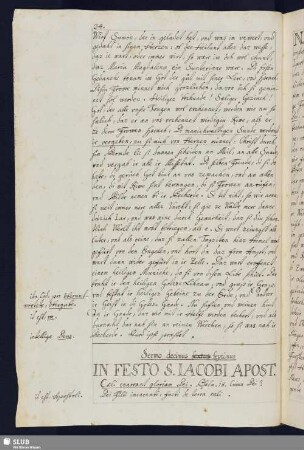 Sermo decimus septimus: In Festo S. Iacobi Apost.