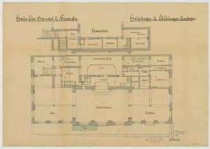 Thiersch, Friedrich von; München; Haus für Handel und Gewerbe - Heizung, Lüftung (Grundriss EG)