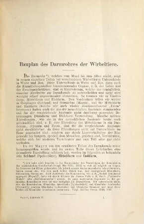 Lehrbuch der vergleichenden mikroskopischen Anatomie der Wirbeltiere. 2, Schlund und Darm