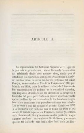 Artículo II