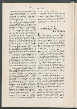 Los parques de la ciudad.