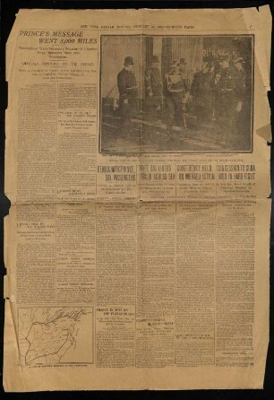 New York Herald, 24.02.1902 - Prince´s Message went 3.000 Miles