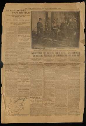 New York Herald, 24.02.1902 - Prince´s Message went 3.000 Miles