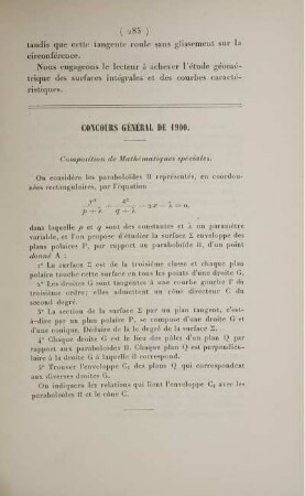 Concours général de 1900.