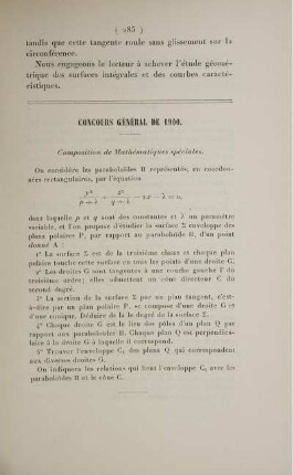 Concours général de 1900.