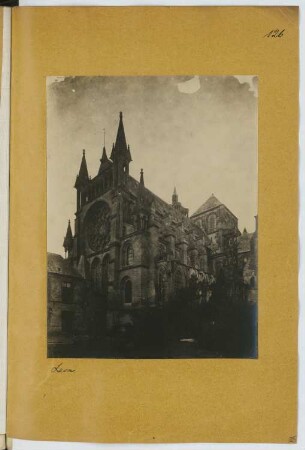 Kathedrale, Laon: Ansicht des Ostchors (aus: Skizzen- und Fotoalbum 10)