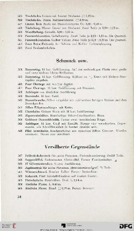 Versilberte Gegenstände (Nr. 547-559)