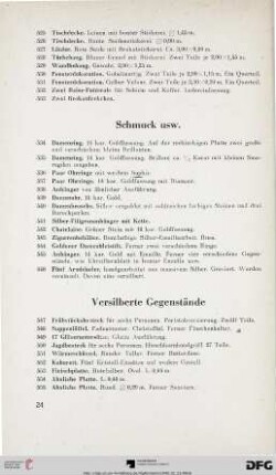 Versilberte Gegenstände (Nr. 547-559)