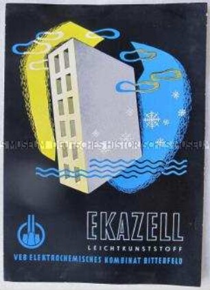 Werbeblatt für Kunststoff