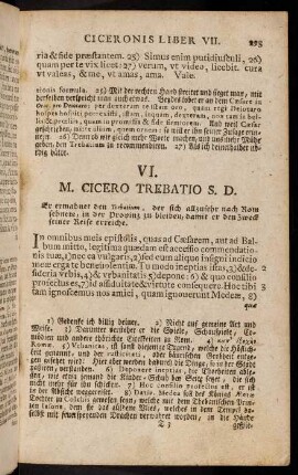 293-306, VI. M. Cicero Trebatio S. D. - XIV. Cicero Trebatio.