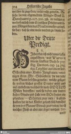 [Historische Zugabe] Uber die Dritte Predigt