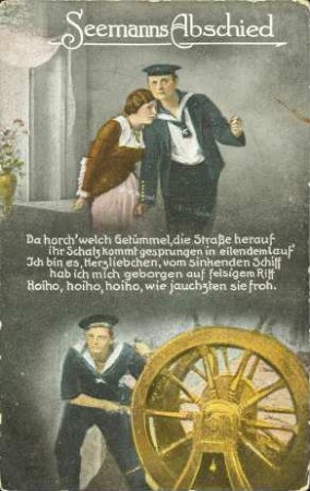 Seemanns Abschied. Da horch' welch Getümmel [...]