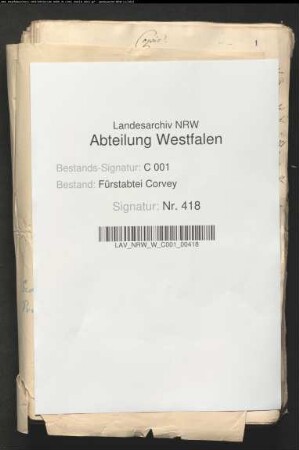 Beabsichtigte Wiedereinlösung der verpfändeten Hälften von Marsberg, Kogelnberg und Volkmarsen