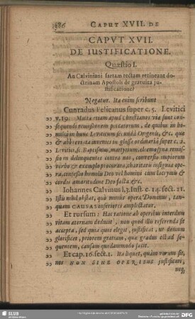 Caput XVII. De Justificatione