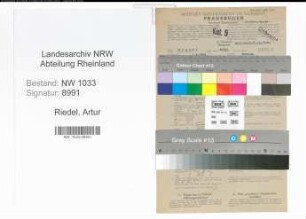 Entnazifizierung Artur Riedel , geb. 01.06.1916 (Polizeibeamter)